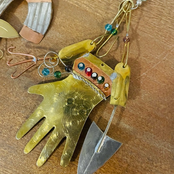 6/$20 Mixed Metals Handcrafted Ornaments, Pilgrim Imports, Unique, Collectible - Picture 5 of 5